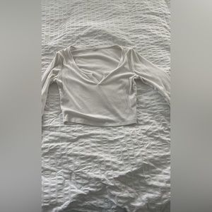 white crop top